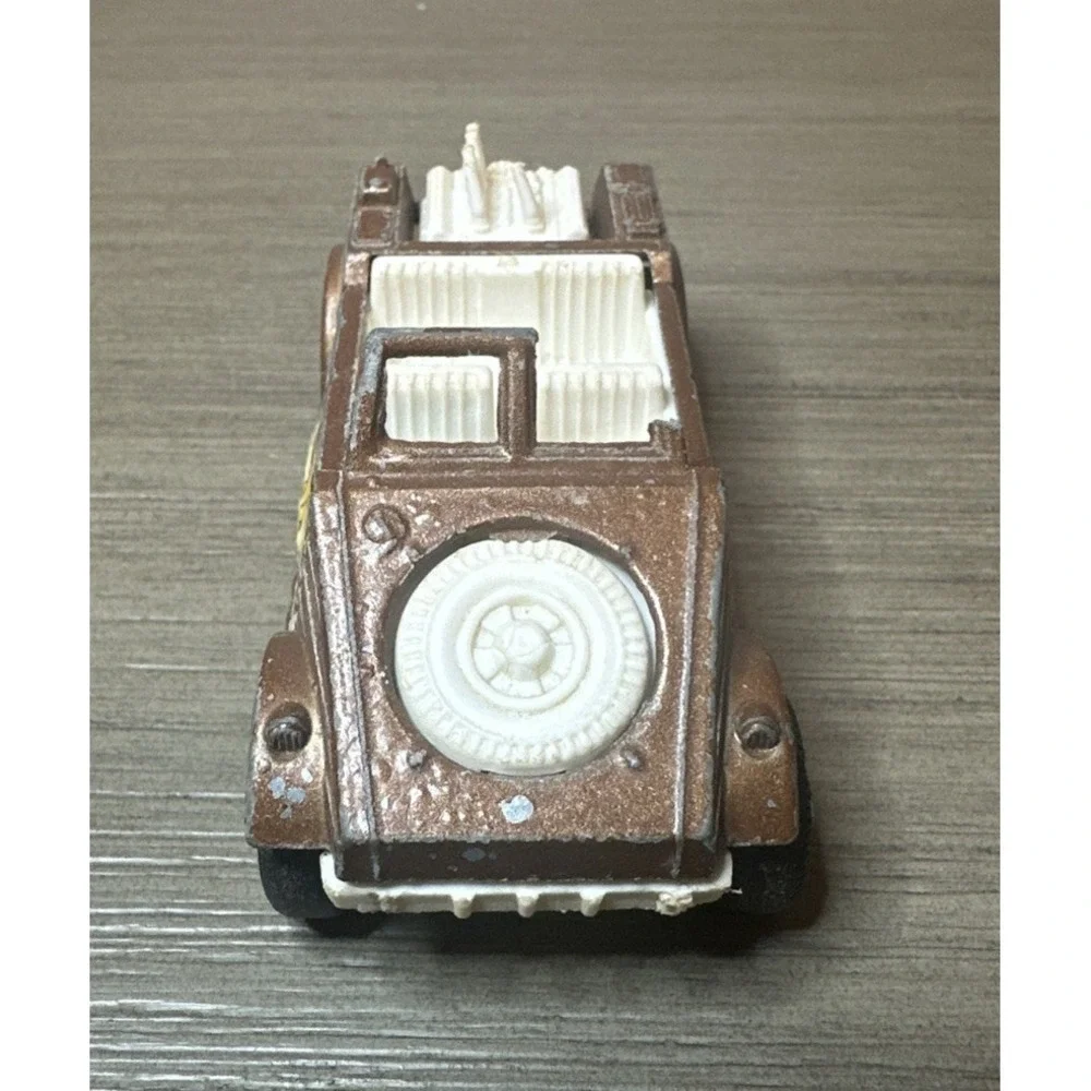 Vintage 1970s Rare TootsieToy Kubelwagen Pressed Steel Metal‎ Car Truck Brown